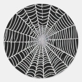 Spider Web Runder Aufkleber (Vorderseite)