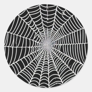 Spider Web Runder Aufkleber