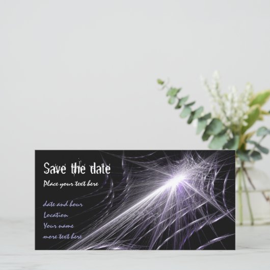 Spider Web Save The Date (Stehend Vorderseite)