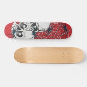 Spider Web Skull Skateboard (Horizontal)