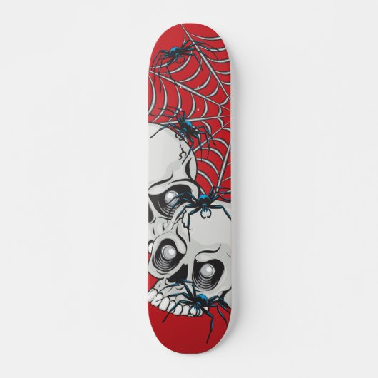 Spider Web Skull Skateboard (Vorne)
