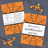 Spider Web Spooktacular Party Einladung