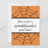 Spider Web Spooktacular Party Einladung (Vorderseite)