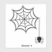 Spider Web Sticker (Blatt)