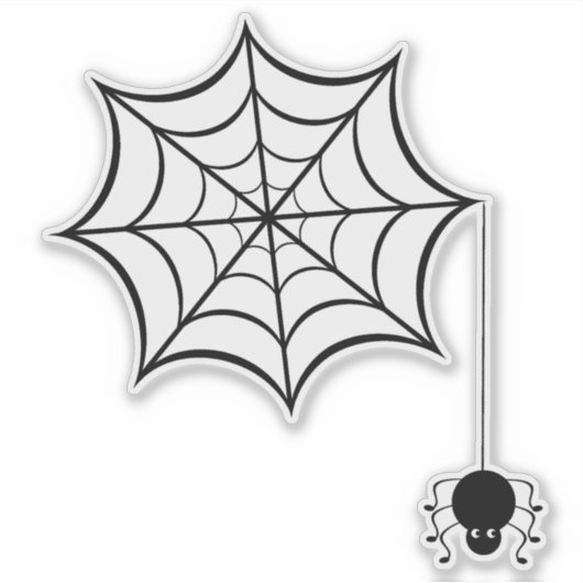 Spider Web Sticker (Vorderseite)