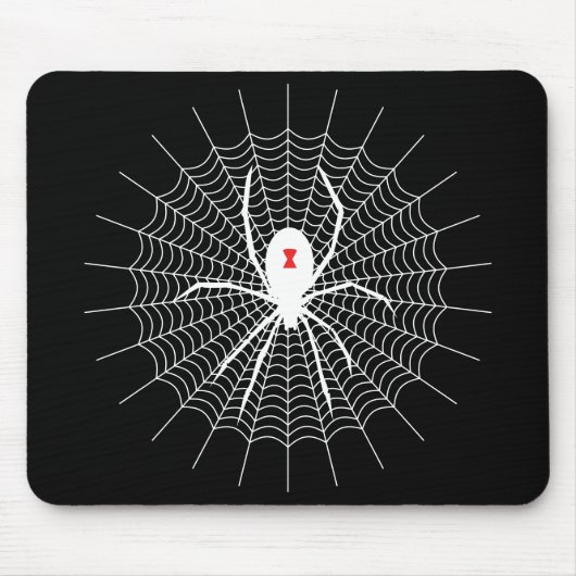 Spider Web-Stil mit schwarzer Witwe Mousepad (Vorne)