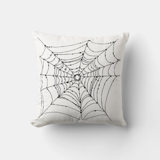 Spider Web Throw Kissen (Vorderseite)