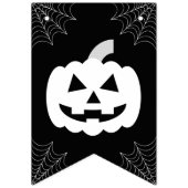 Spider Web Trick oder Treat Kürbislaterne Hallowee Wimpelkette (Erste Fahne)