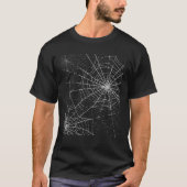Spider Web TShirt Halloween Cobweb Kostüm Shirt (Vorderseite)