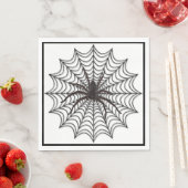 Spider Web und Black Spider Halloween Serviette (Beispiel)