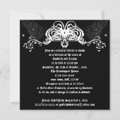 Spider Web Vines Goth Wedding Einladung (Vorderseite)