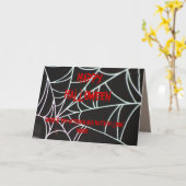 SPIDER WEB< WITCH UND BAT-Karte Karte (Gelbe Blume)