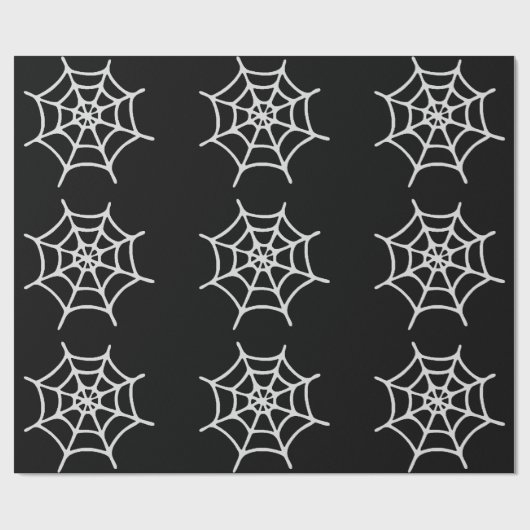 Spider Web Wrapping Paper Geschenkpapier (Flach)