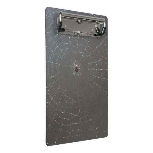 Spider Web-Zwischenablage Mini Klemmbrett (Schrägansicht)