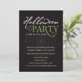 SPIDER-WEBER| INVITATION VON HALLOWEEN-PARTYS EINLADUNG (Stehend Vorderseite)