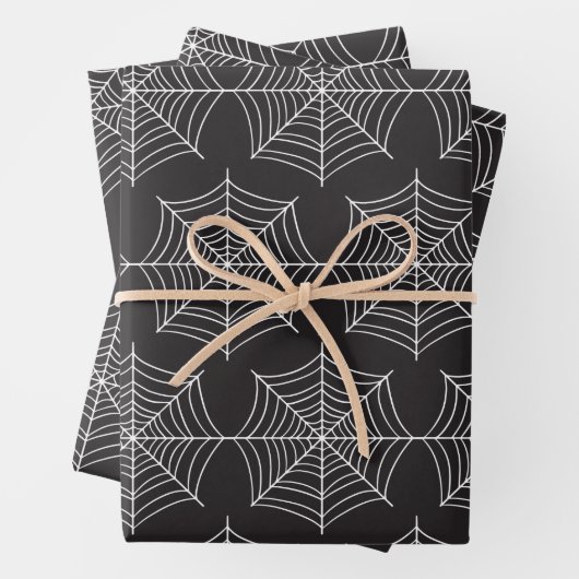 Spider-Webmuster Geschenkpapier Set (Beispiel)