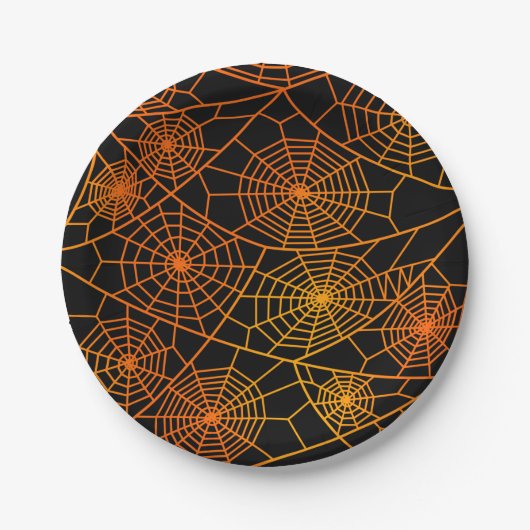 Spider Webs Cloth Napkin Pappteller (Vorderseite)