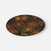 Spider Webs Cloth Napkin Pappteller (Schrägansicht)