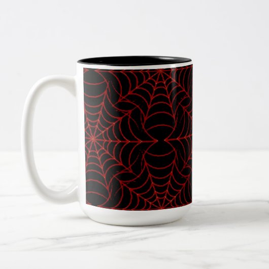 Spider Webs Muster Coffee Tasse (Links)