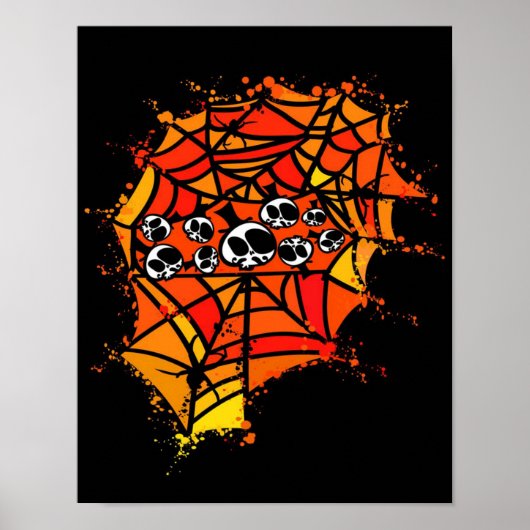 Spider Webs | Spider Skull Poster (Vorne)