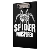 Spider Whisperer Halloween Tarantula Spider Gift Klemmbrett (Links)