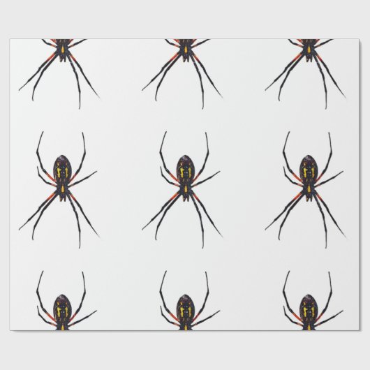 Spider Wrapping Paper Geschenkpapier (Flach)