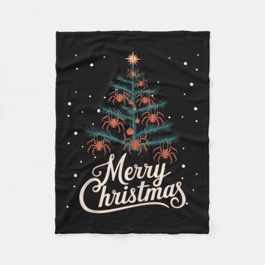 Spider Xmas Tree Spiders Weihnachtsbaum Tank Top2 Fleecedecke (Vorderseite)