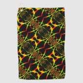 Spiderbeine und Tentakeln, spiegelnd, bunt Golfhandtuch (Vorderseite)