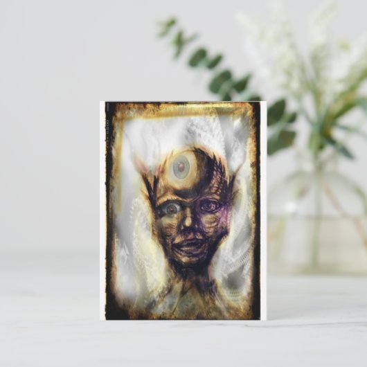 Spiderface Postkarte (Stehend Vorderseite)