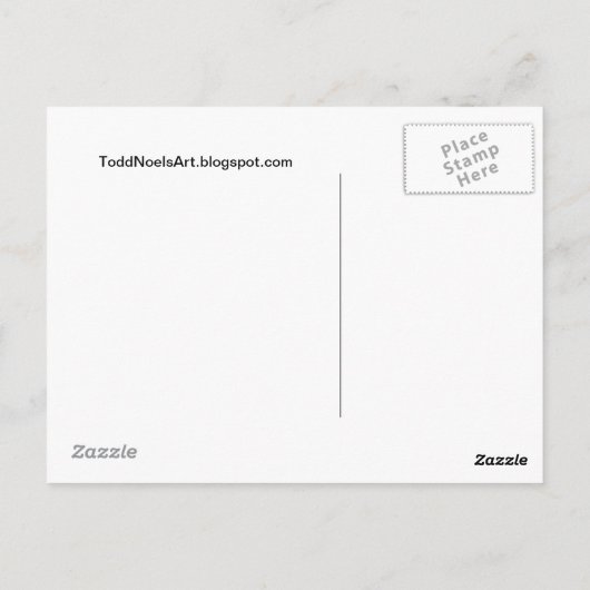 Spiderface Postkarte (Rückseite)