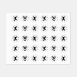 SpiderGremlins Web Custom-Cut Vinyl Stickers Etiketten