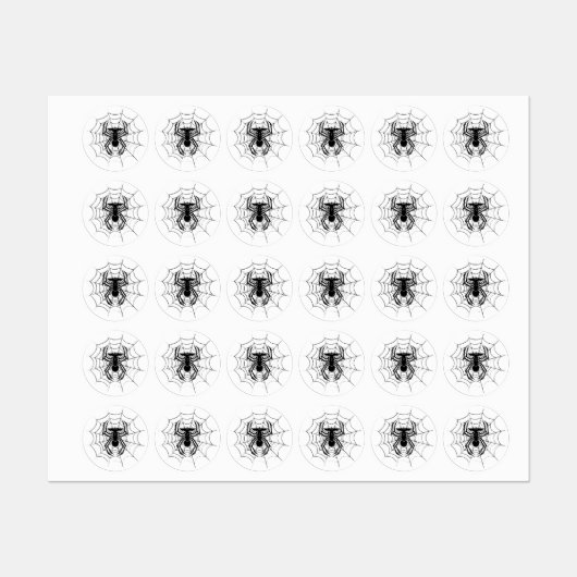 SpiderGremlins Web Custom-Cut Vinyl Stickers Etiketten (Blatt)