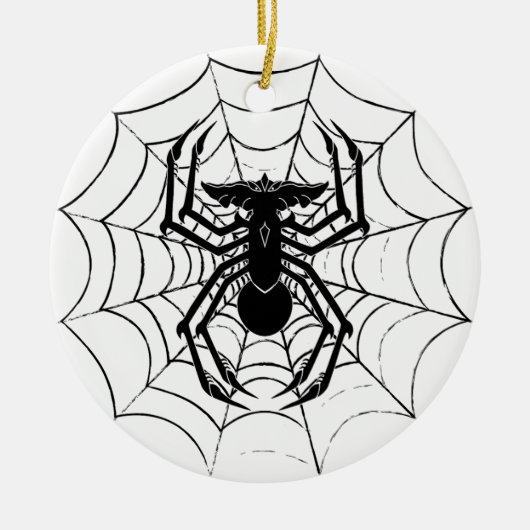 SpiderGremlins Web Keramik Ornament (Vorne)