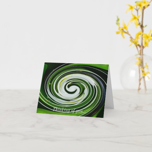 SpiderLily-Drehung Karte (Gelbe Blume)