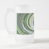SpiderLily Drehung Mattiert Glass Beer Tasse (Links)