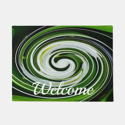 SpiderLily Drehung Willkommen Türmatte (Vorderseite)