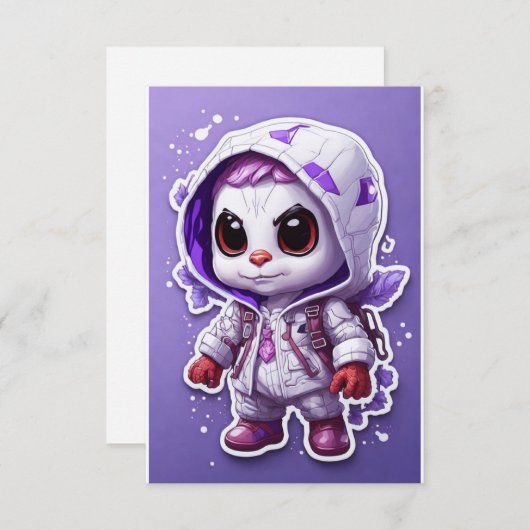 Spiderman - flache Note Card Mitteilungskarte (Vorne/Hinten)