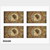 Spidermilch Rechteckiger Aufkleber (Blatt)