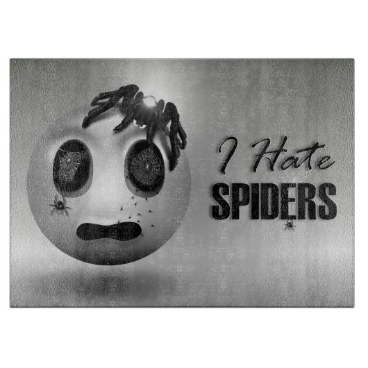 Spidermoji-Schneidbrett Schneidebrett (Vorderseite)