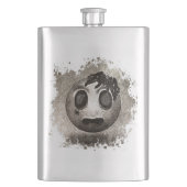 Spidermoji Vintage Flachmann (Vorderseite)