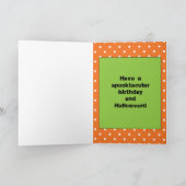 Spiders Birthday Halloween Granddaughter Karte (Innenseite)