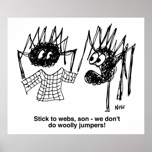 Spiders Diskutieren über Wooly Jumpers Poster (Vorne)