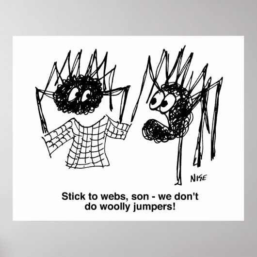 Spiders Diskutieren über Wooly Jumpers Poster (Vorne)
