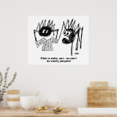 Spiders Diskutieren über Wooly Jumpers Poster (Küche)