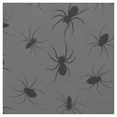 Spiders Gothic Halloween Black Stoff (Nahaufnahme)