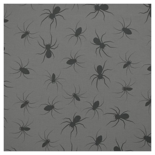 Spiders Gothic Halloween Black Stoff (Muster)