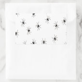 Spiders Halloween Creepy Crawly Spooky Rechteckiger Aufkleber (Tasche)