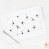 Spiders Halloween Creepy Crawly Spooky Rechteckiger Aufkleber (Umschlag)
