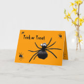 Spiders Halloween Karte (Gelbe Blume)