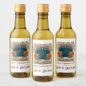 Spiders & Lilies Spooky Halloween Personalisiert Weinetikett (Flaschen)